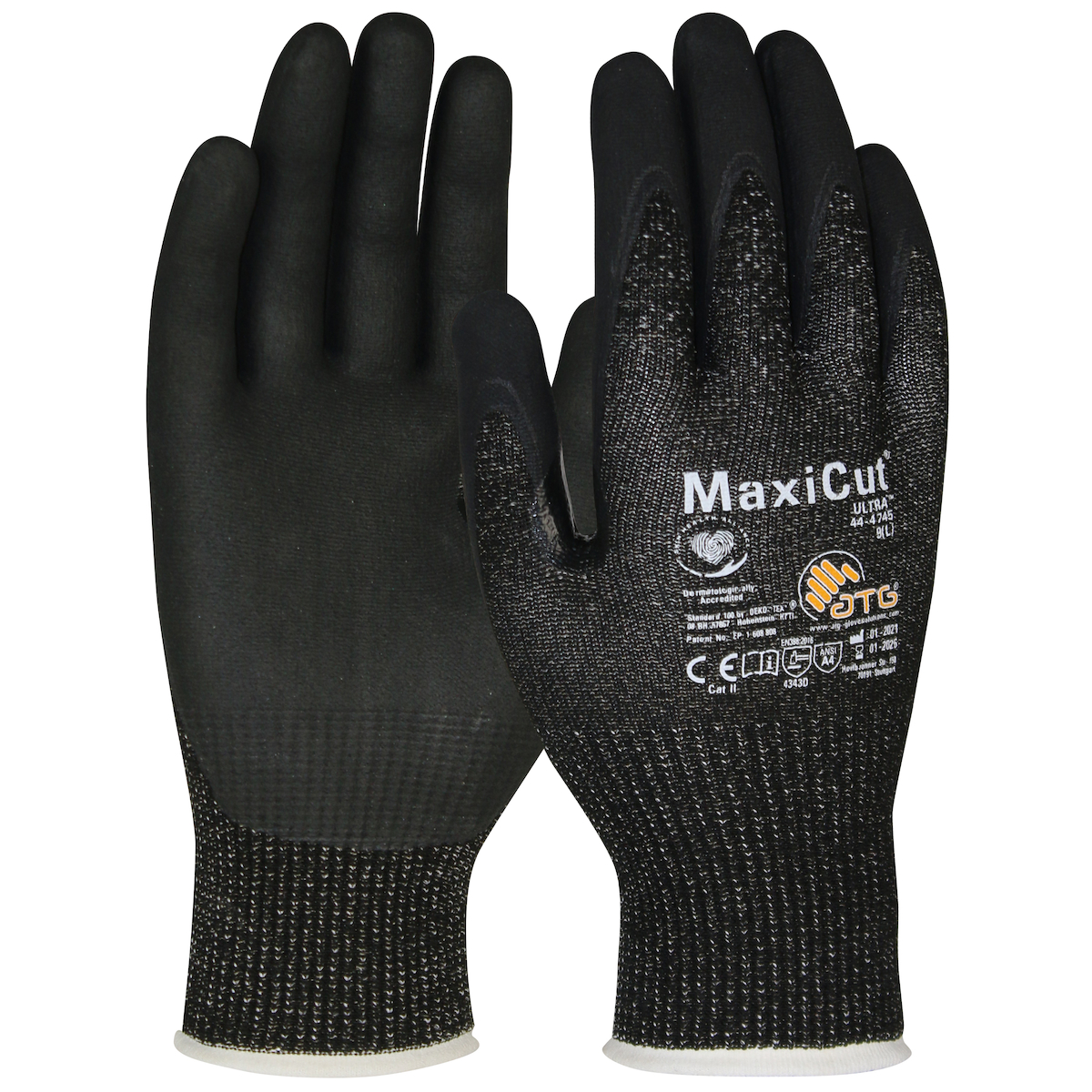  #44-4745 PIP® MaxiCut® Ultra™ Nitrile Coated MicroFoam Seamless Knit cut level A4 Gloves