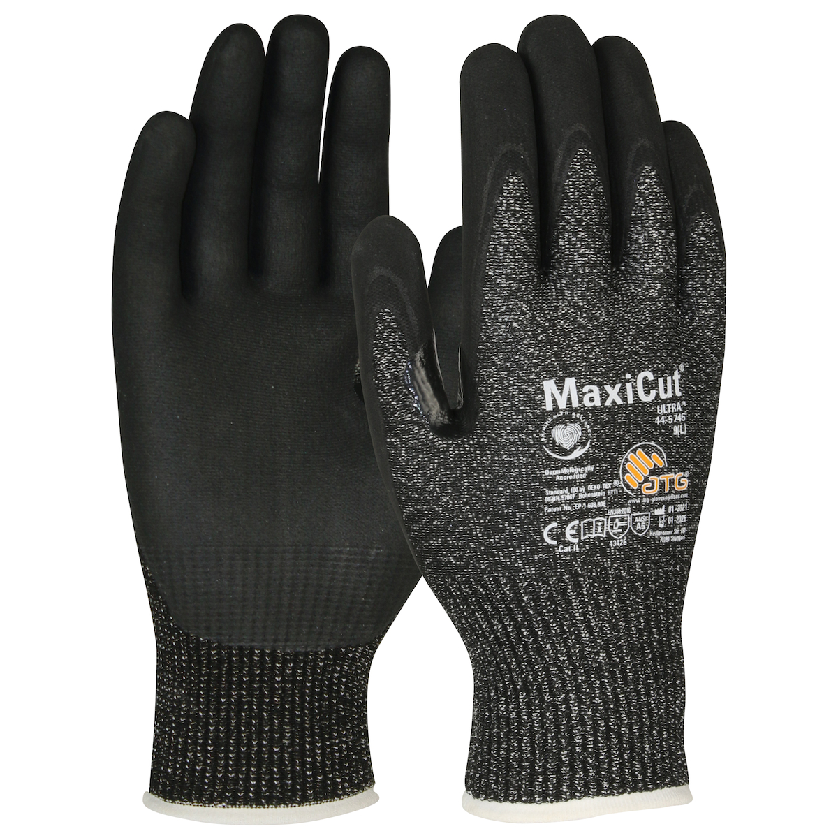  #44-5745 PIP® MaxiCut® Ultra™ Nitrile Coated MicroFoam Seamless Knit cut level A5 Gloves