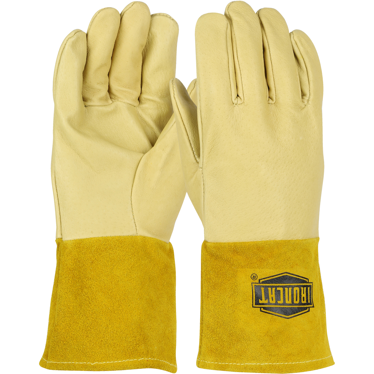6021 PIP® Ironcat Premium Top Grain Pigskin Leather Mig Welder's Glove with Kevlar Stitching and 4-inch Leather Gauntlet Cuff