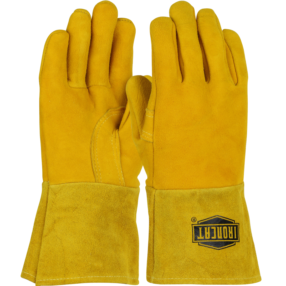 6030 PIP® Ironcat Premium Top Grain Deerskin Leather Mig Welder's Glove with Foam Liner, Kevlar Stitching and 4in Leather Gauntlet Cuff