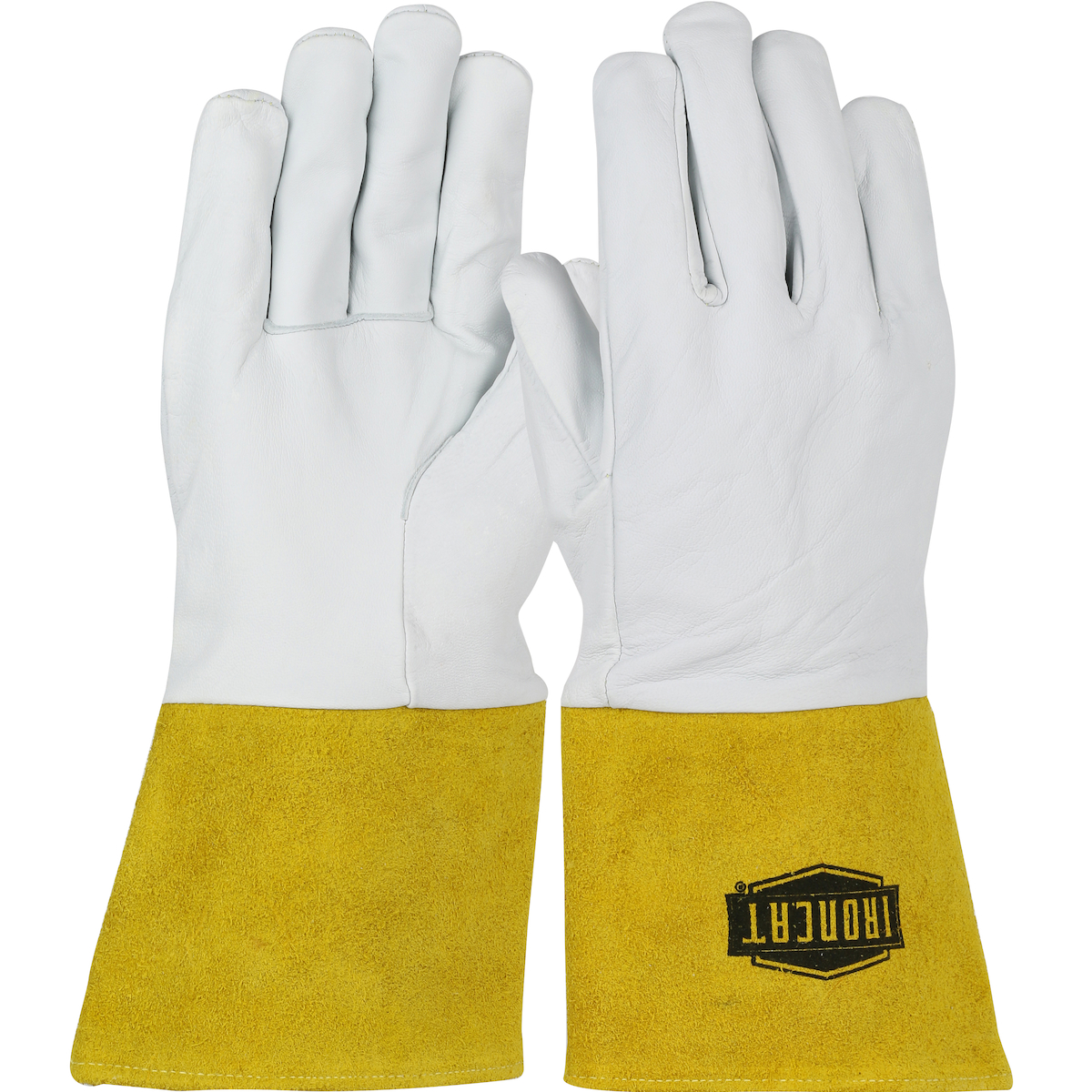 6141 PIP® Ironcat Premium Top Grain Kidskin Leather Tig Welder's Glove with Kevlar Stitching and 4-inch Split Leather Gauntlet Cuff