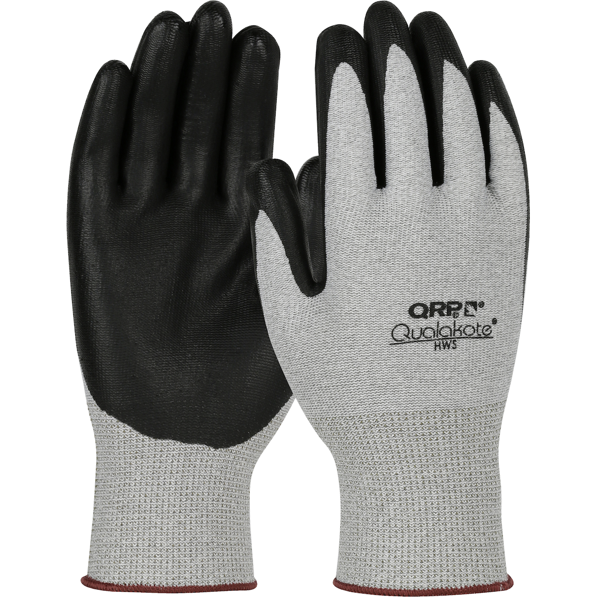 #HWS PIP QRP® Qualakote® Seamless Knit Nylon/Carbon Fiber Gloves with Nitrile Foam Grip