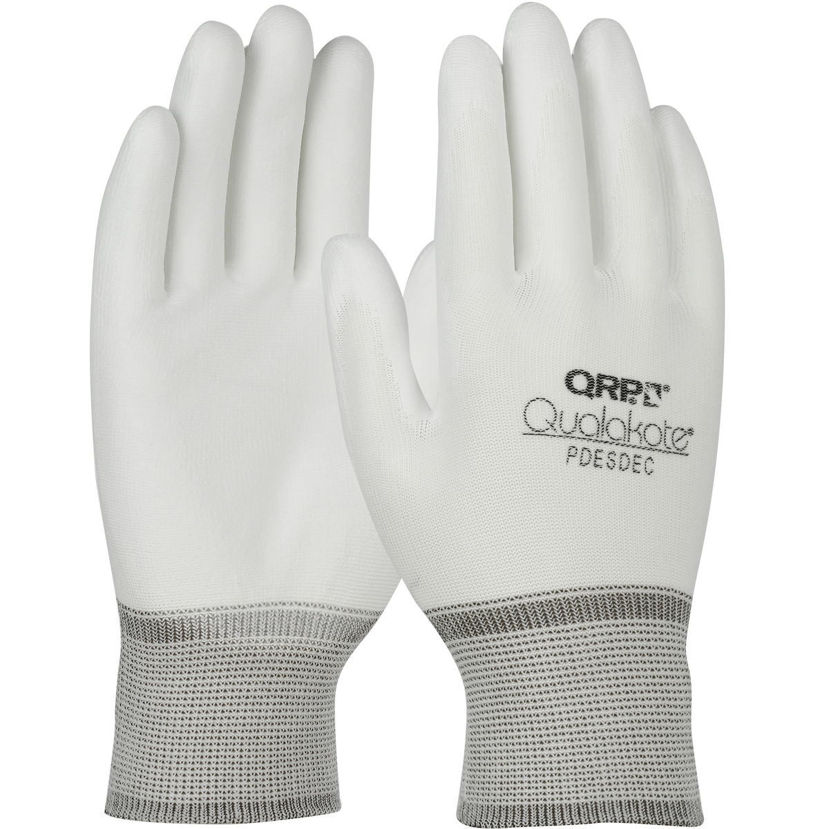 #PDESDEC PIP QRP® Qualakote® Seamless Knit Nylon Gloves with Microfoam Polyurethane Grip
