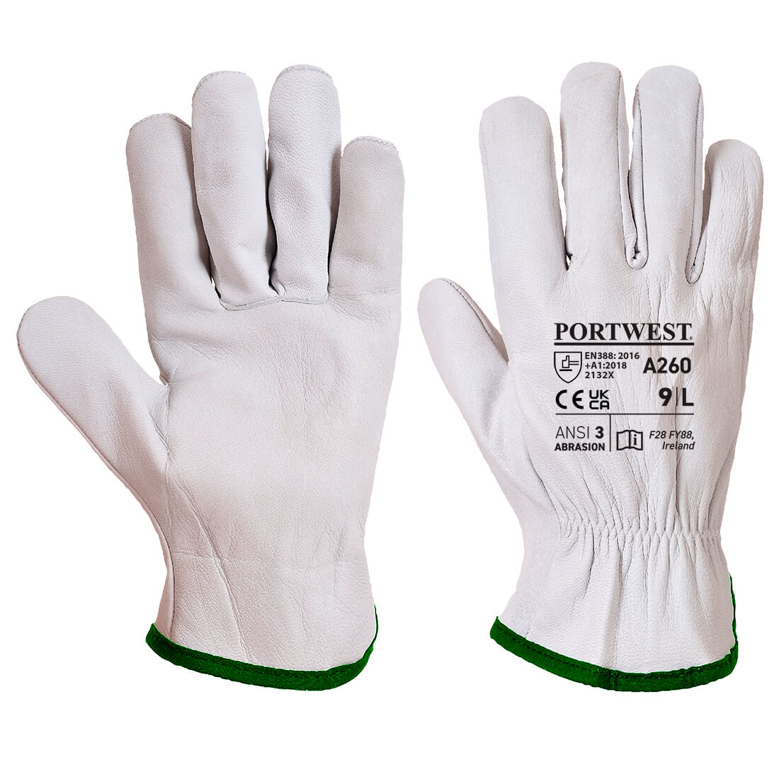 A260 Portwest® Oves Goatskin Driver Work Gloves