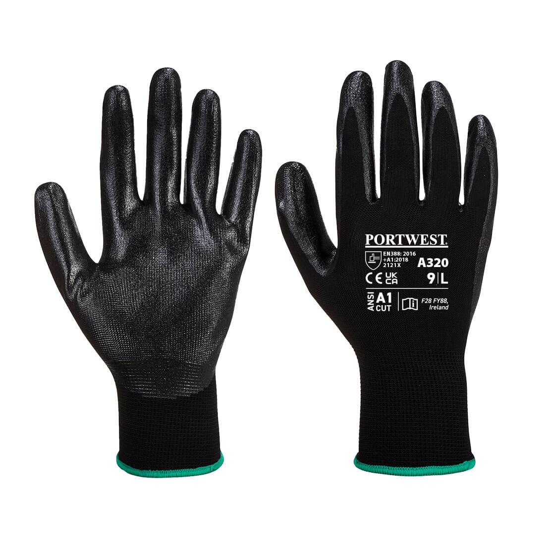 A310 Portwest® Dexti-Grip Nitrile Foam Coated Work Gloves