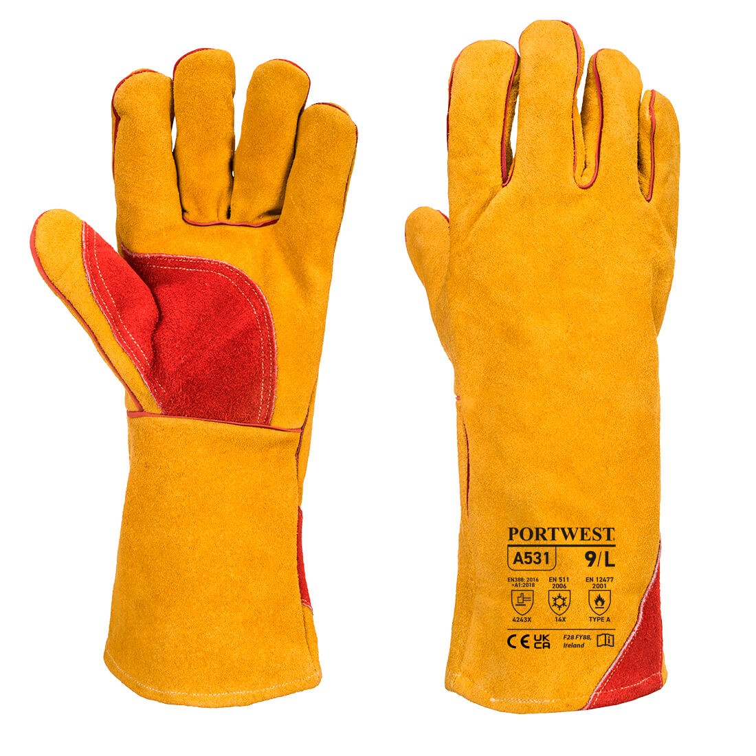 A531 Portwest® Reinforced Winter Welding Gauntlet Gloves