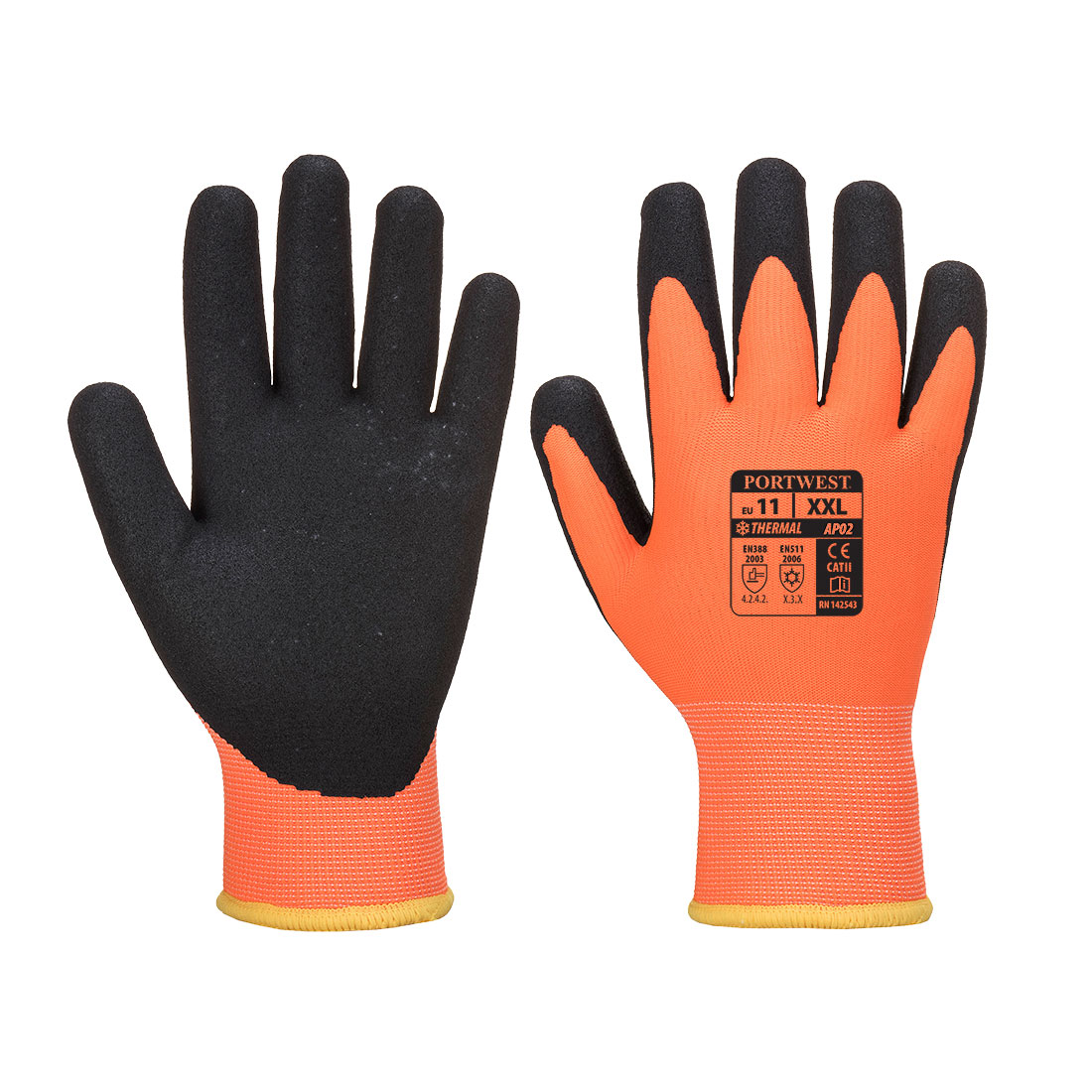 AP02 Portwest® Therm Pro Ultra A2 Hi-Viz Work Gloves
