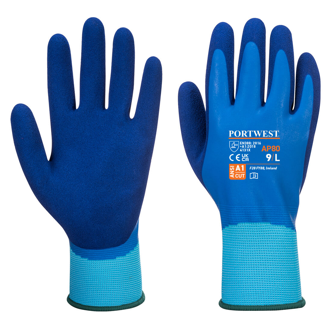AP80 Portwest® Liquid Pro Aqua Grip A1 Waterproof Work Gloves