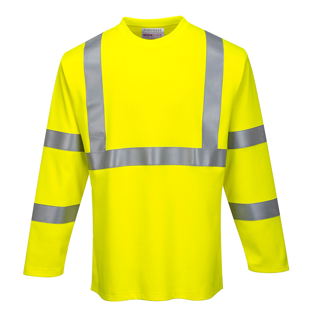 FR96 Portwest® Modaflame® FR/AR Hi-Vis Crew Neck Shirts