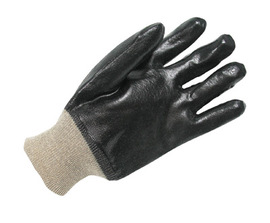  Economy Chemical-Resistant PVC Dipped Gloves w/ Knitwrist