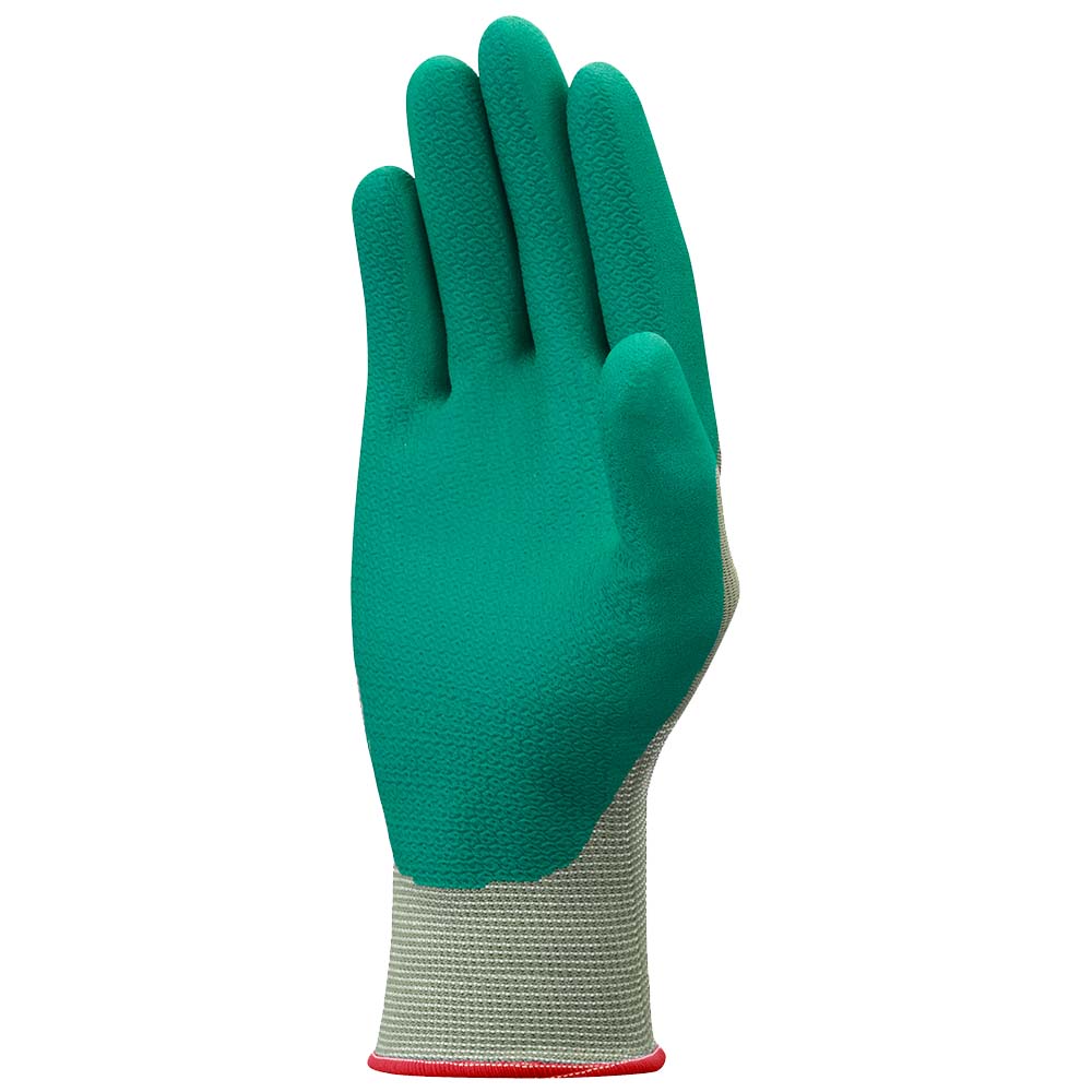 SHOWA 4500 Flat Dipped Nitrile Gloves, Green