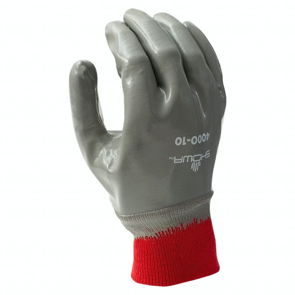 Showa® 4000 Full Nitrile Coated Interlock Lined General Purpose Gloves