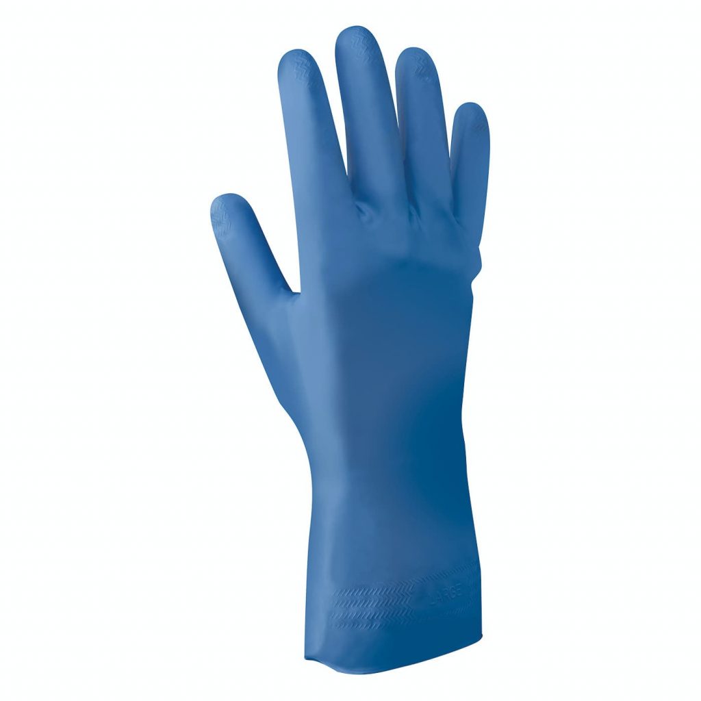 Showa® Atlas® 707FL Unsupported Flock Lined  11-mil 12-inch Biodegradable EBT Nitrile Gloves