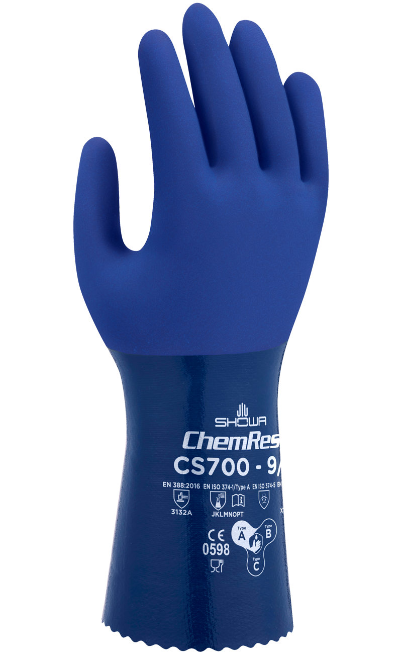 Showa® Atlas® CS700 Double Coated 12-inch Length Nitrile Gloves -