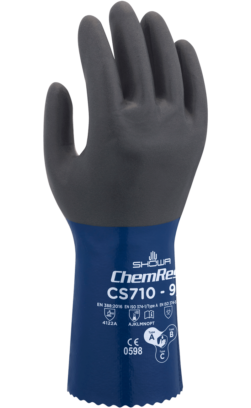 Showa® Atlas® CS710 Double Coated 12-inch Length Nitrile Gloves -