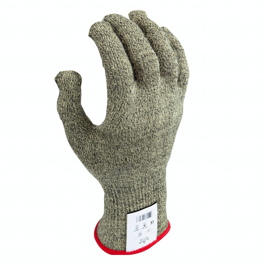 Showa® 257X uncoated 13-gauge Aramid seamless knit cut level A7 gloves