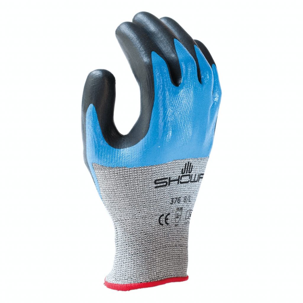 Showa® S-Tex® 376 Dual Nitrile Coated Hagane Coil A4 Gloves
 