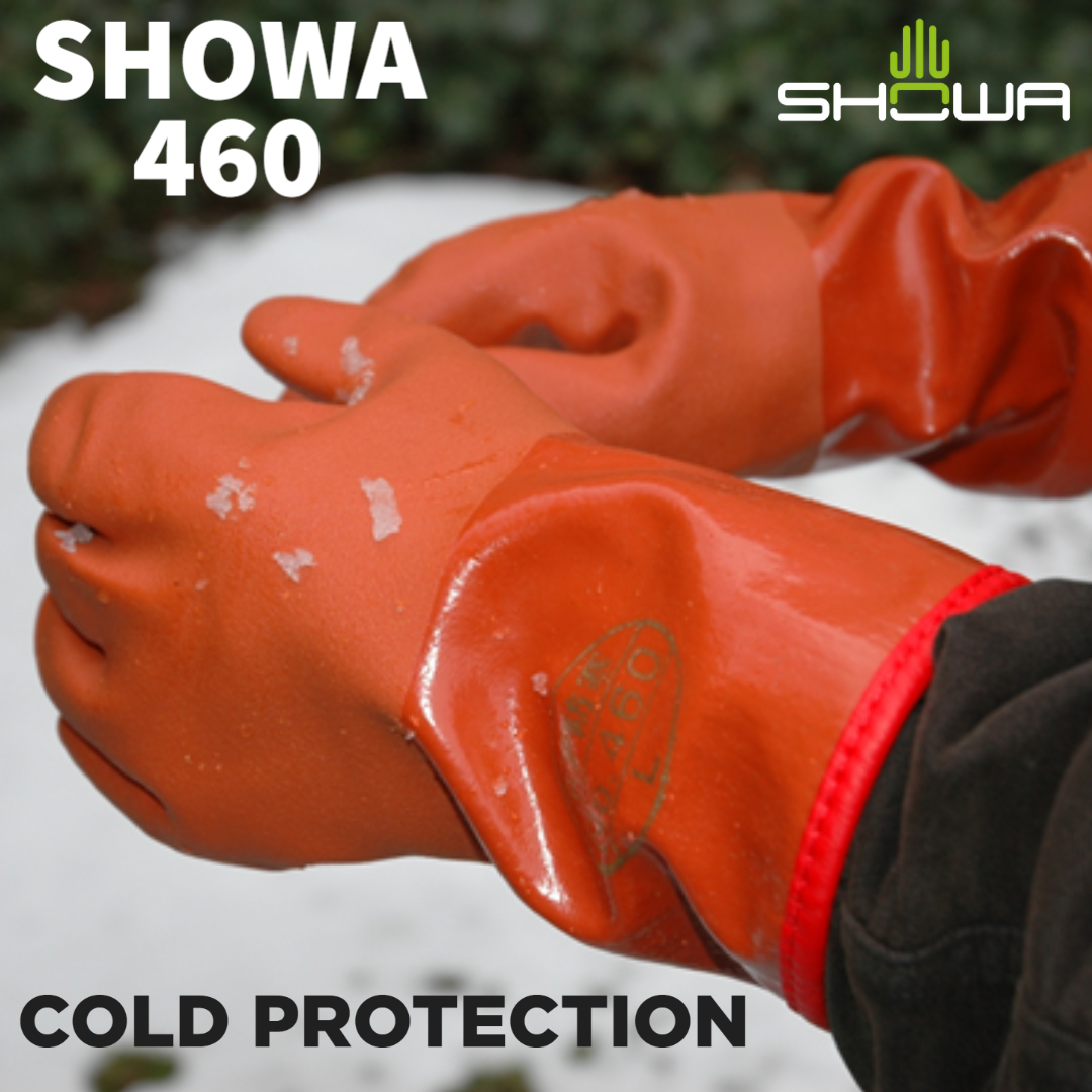 Showa® 460 fully PVC coated Insulated Chemical Resistant Gloves