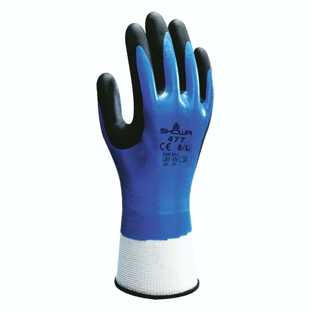 Showa® 477 Insulated  Double Nitrile Coated Acrylic Lined Chemical Resistant Gloves