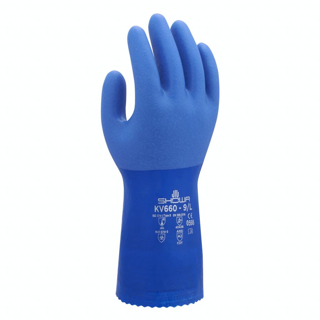 Showa® Atlas® KV660 PVC Coated Kevlar Cut Gloves