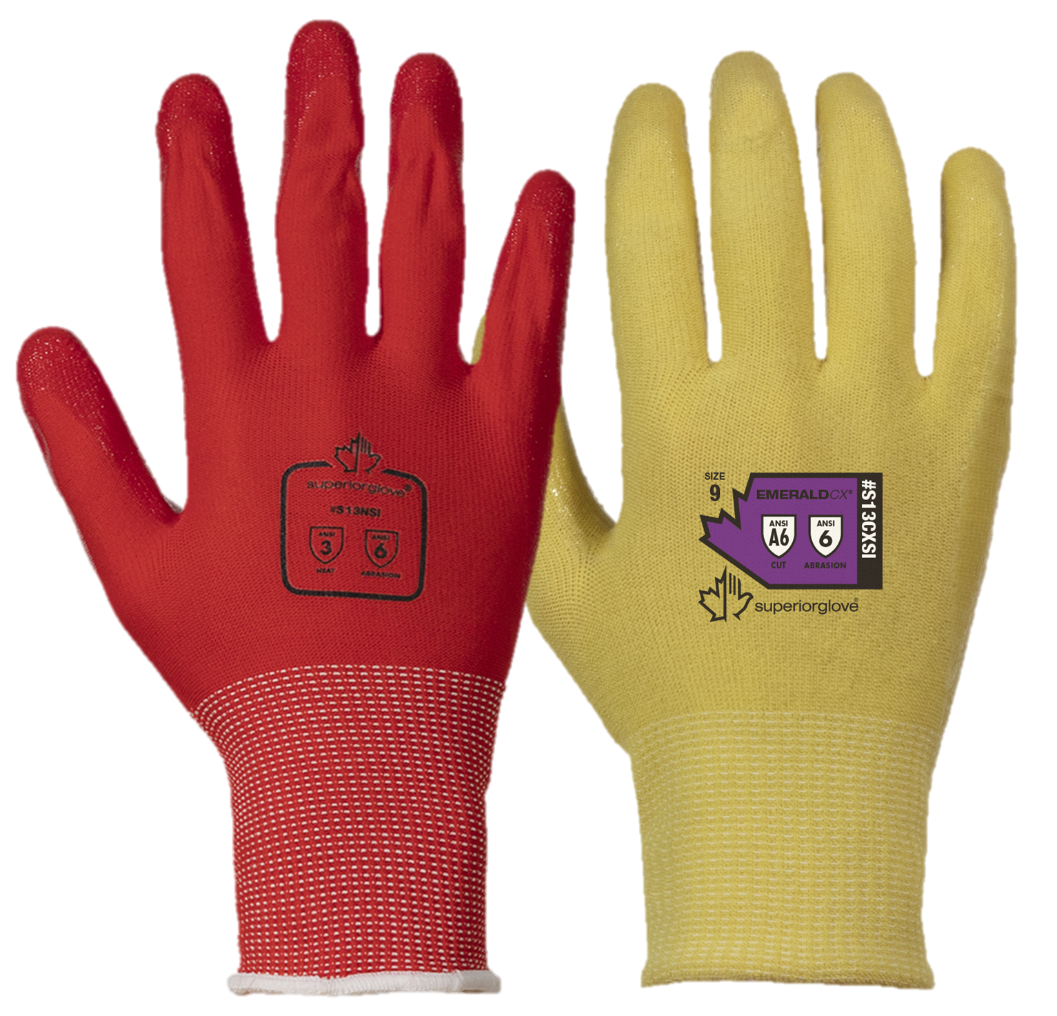 Tack-Free, Non-Marring Industrial Work Safety Gloves Resists Adhesives