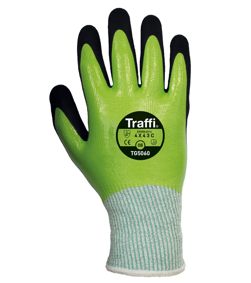 TG5060 TraffiGlove® Gloves with X-Dura Nitrile Coated A3 Cut Resistant Gloves
