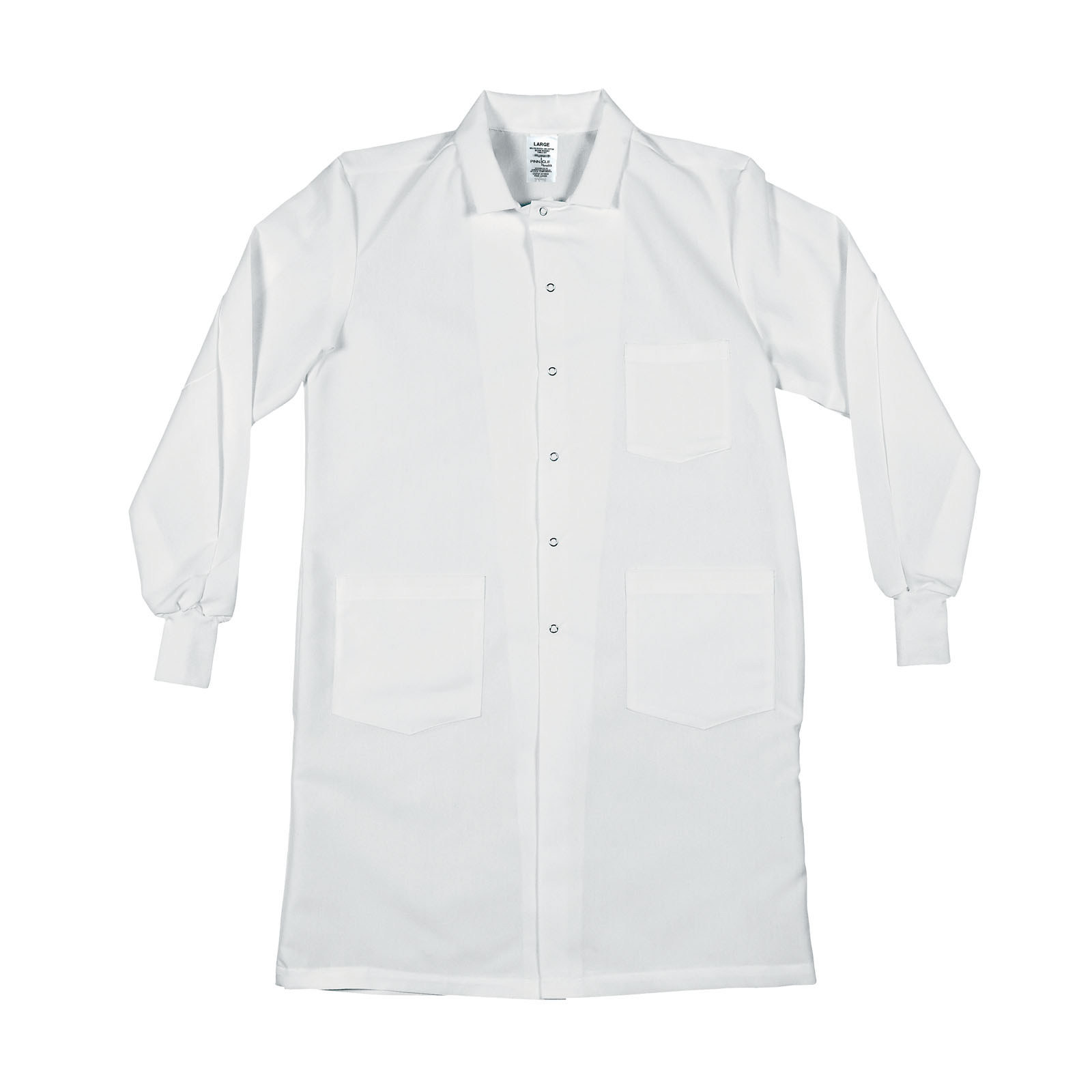 Men's Gripper Snap Knit Cuff Lab Coats 