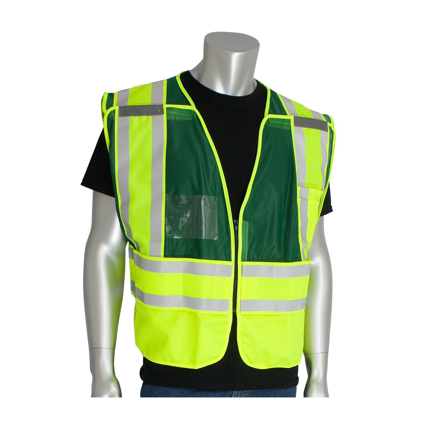 PIP® ANSI Type P Class 2 Incident Command Safety Vest #302-PSV-GRN