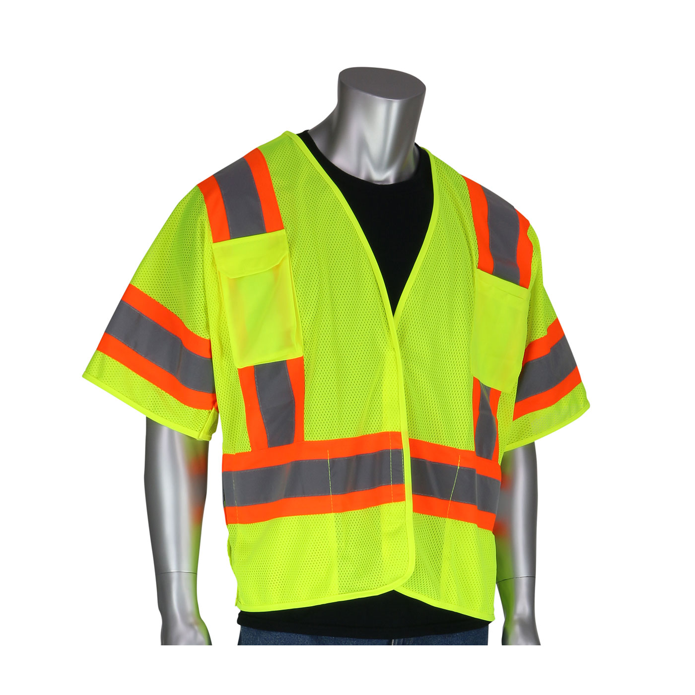 PIP® ANSI Type R Class 3 Two-Tone Breakaway Vest #303-5PMTT