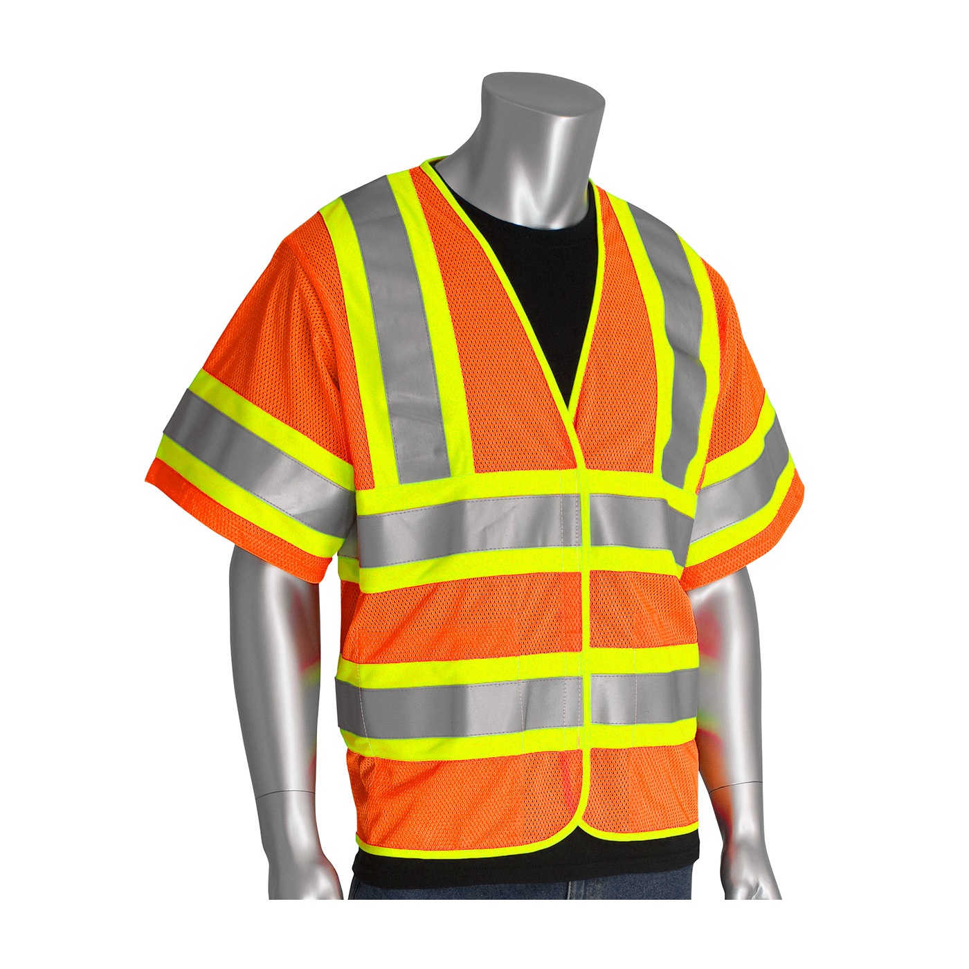 ANSI Class 3 Flame-Resistant Two-Tone Mesh Vests, Flame Resistant Self  Extinguishing Safety Vests, Class R3 Safety Vests