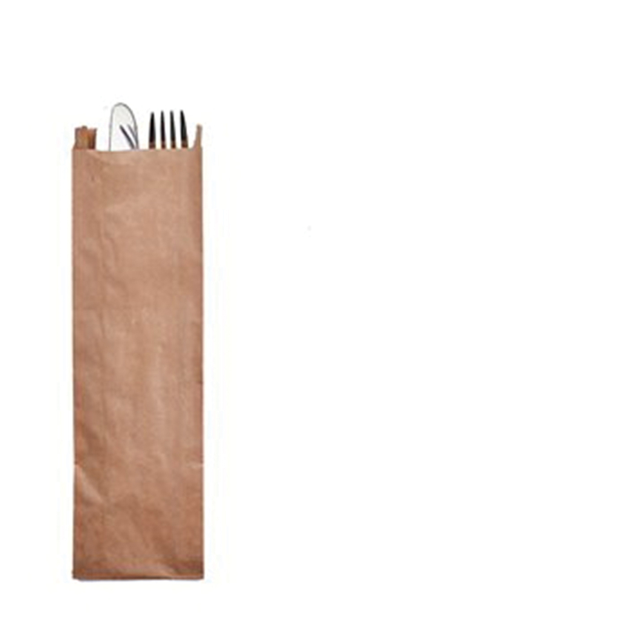 ValuBran 100% Recycled Kraft Paper Silverware Bags