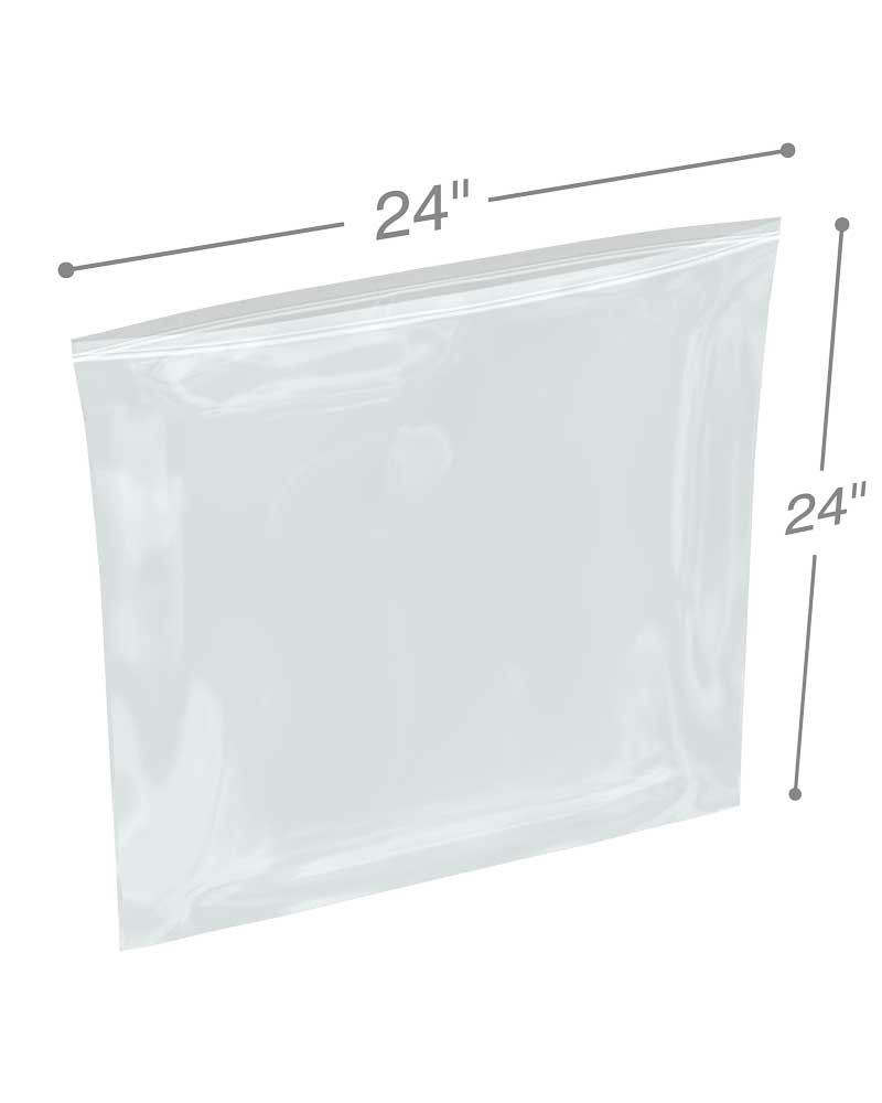 Cleanroom Poly Zipper Bags 10x12- 4mil Clear