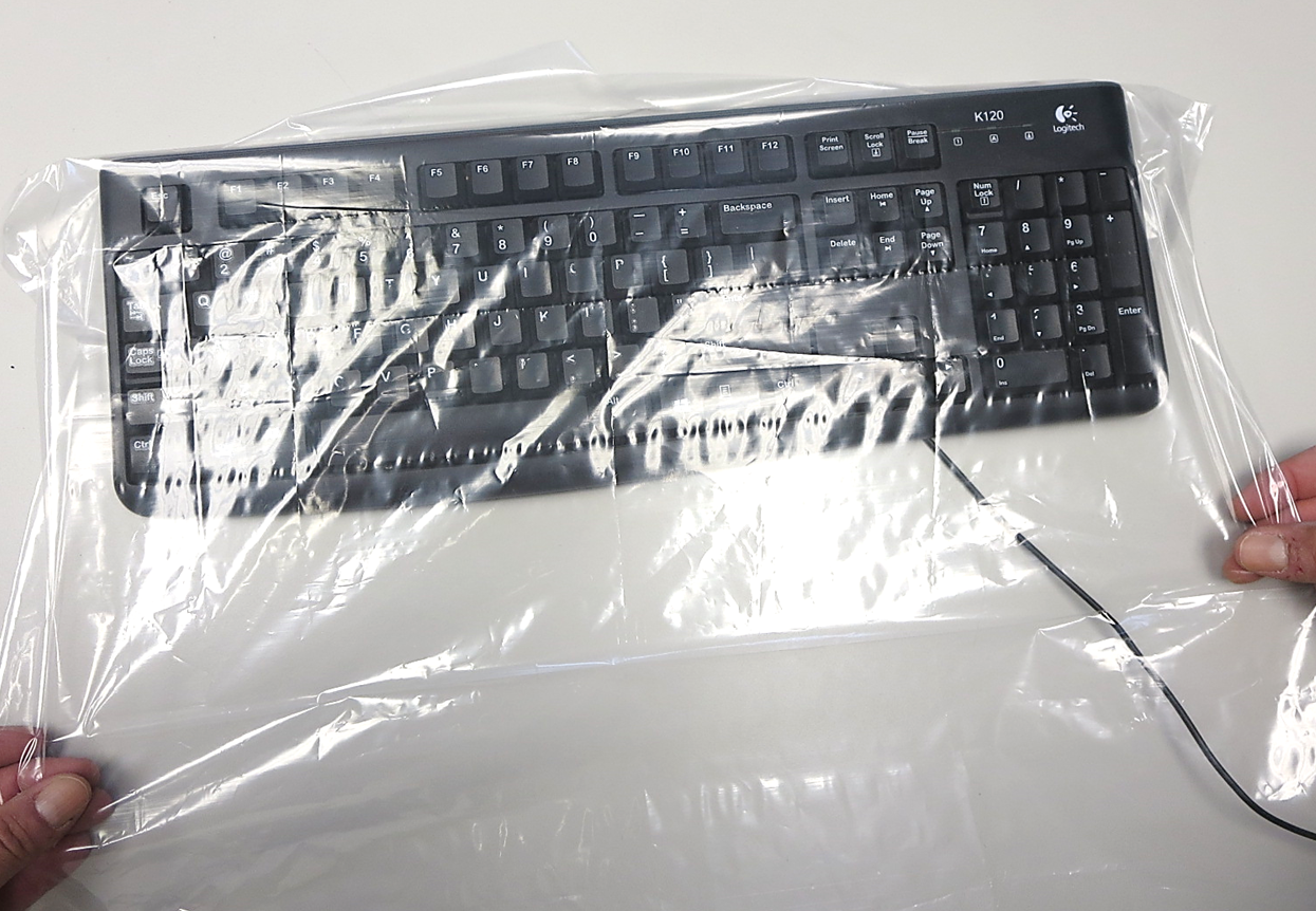 Disposable Keyboard Cover, PS400 Plasdent Clear Protection® Disposable Protective Computer Keyboard Covers