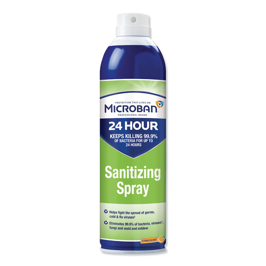 30130 Microban® 24-Hour Citrus Scented Disinfectant Sanitizing Spray - (15-oz) 