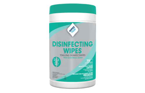 #33711 Progressive Products WipesPlus® Disinfectant Surface Wipes in 75 count canister