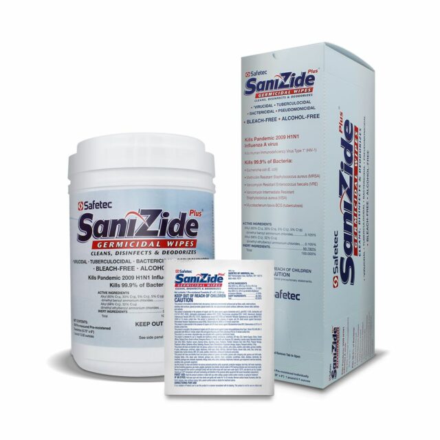 34823 Safetec® SaniZide Plus® Disinfecting  surface wipes in pop-up canisters