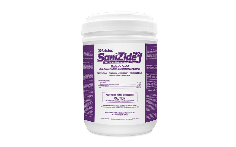 #35923 Safetec SaniZide Pro 1® Disinfecting Wipes