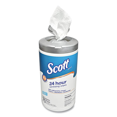 53609 Kimberly Clark® Scott® 24-Hour Sanitizing Wipes 