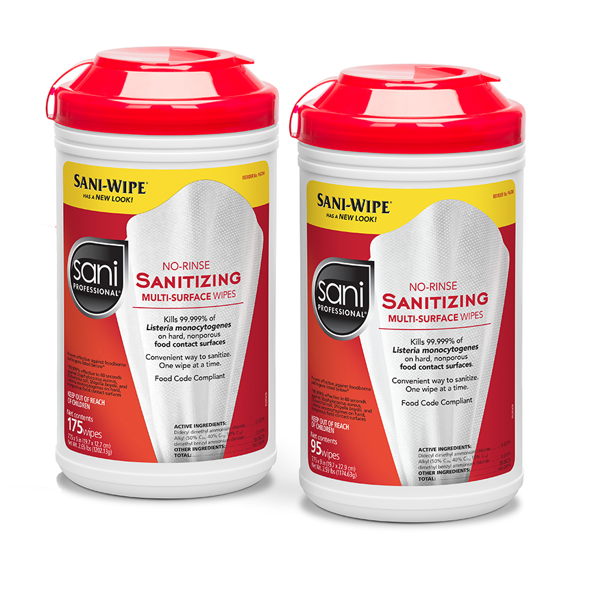 #P56784 Sani Professional® No-Rinse Sanitizing Multi-Surface Wipes