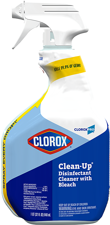 Clorox Healthcare 68970, Bleach Germicidal Cleaner, 32 Fl Oz, Trigger  Spray, Liquid, (6 per Case)