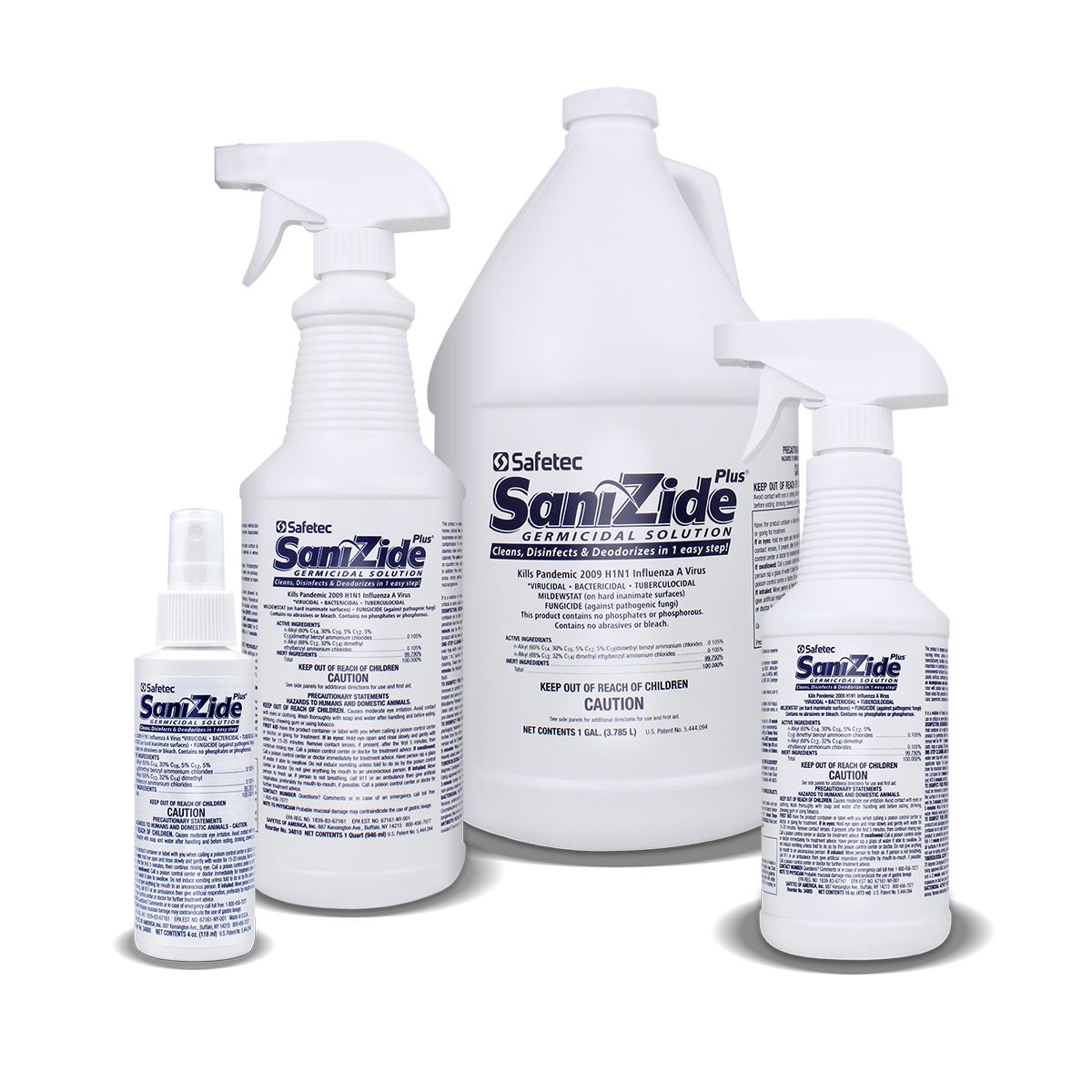 34810 Safetec® SaniZide Plus® Disinfecting Spray Bottles (32oz spray bottle)