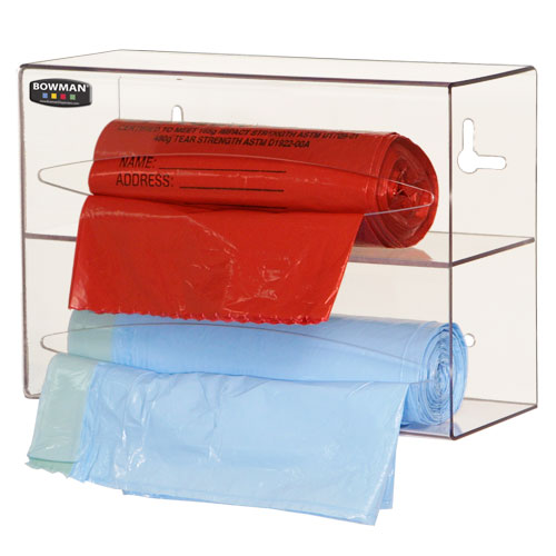 BG002-0111 Clear PETG Plastic Double Roll Dispenser