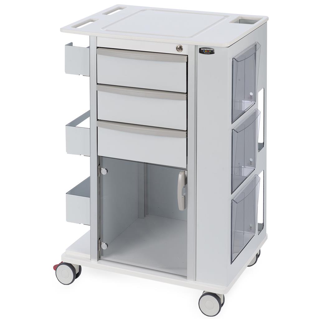 CT200-0001 : Bowman® Rolling Storage Cart with 3-inch casters