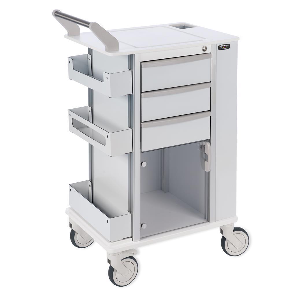 CT204-0001 : Bowman® Deluxe Rolling Storage Cart with 3-inch casters