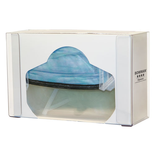 #FM006-0111 Bowman® PETG Plastic Extra-Large Face Mask Box Dispensers