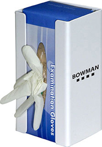 GC-018 : Bowman White Sintra Single Glove Box Dispenser 