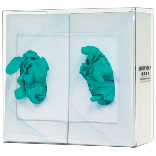 GP-014: Bowman Clear PETG Double Glove Box Dispenser