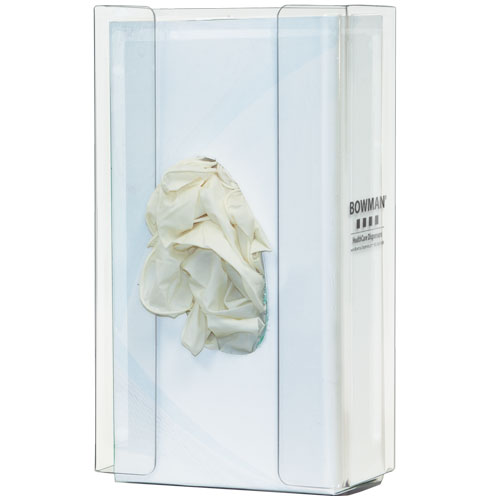 GP-071  Bowman Clear PETG Plastic Single Narrow Glove Box Dispenser