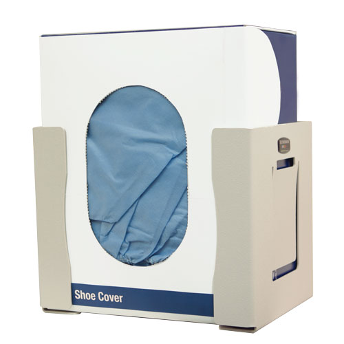 PD200-0212 Bowman® Quartz Beige ABS Oversized Shoe Cover/Bouffant Cap Box Dispenser