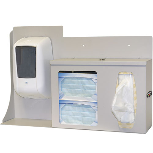 RS005-0212 Bowman Locking Quartz Beige ABS Plastic Respiratory Hygiene Station 